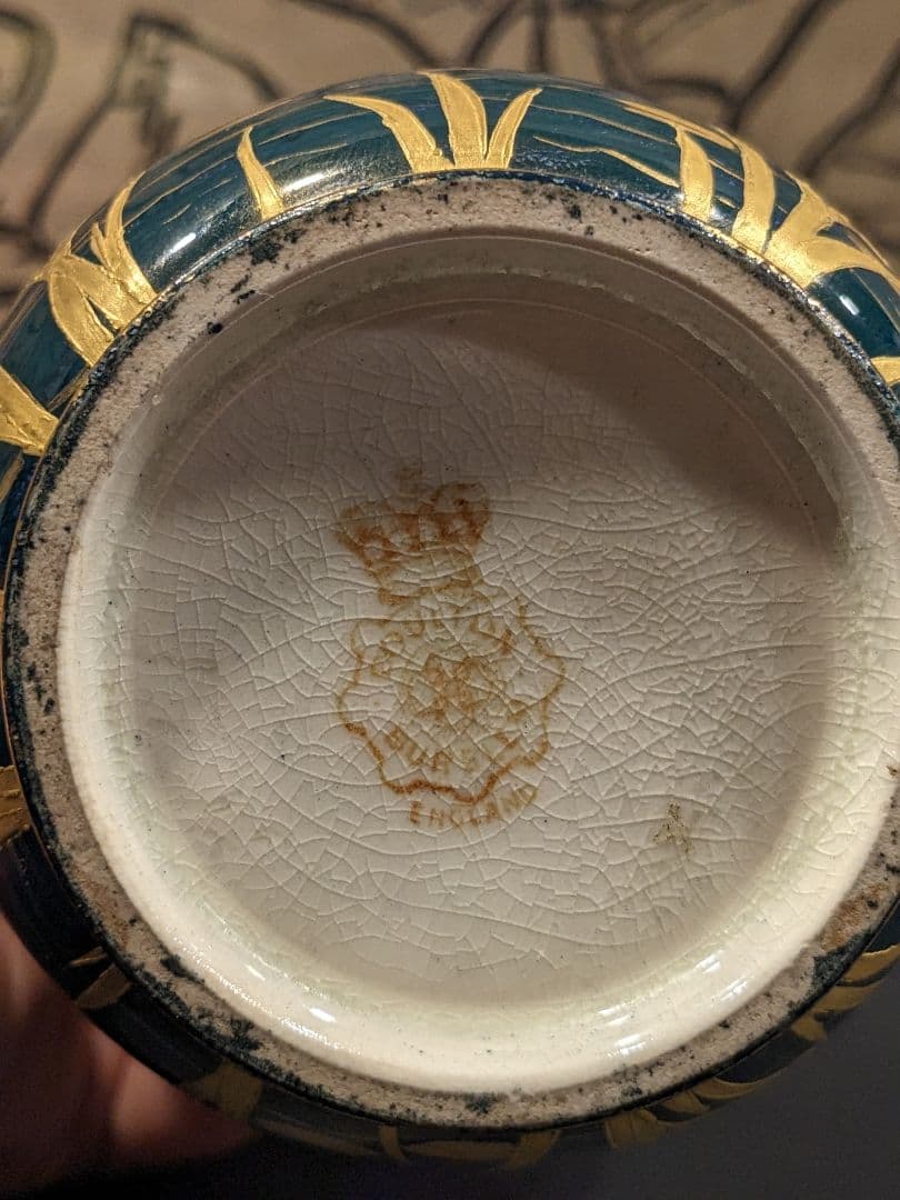 WG ホドキンソン ドルトン アール ヌーボー 花瓶 イギリス製