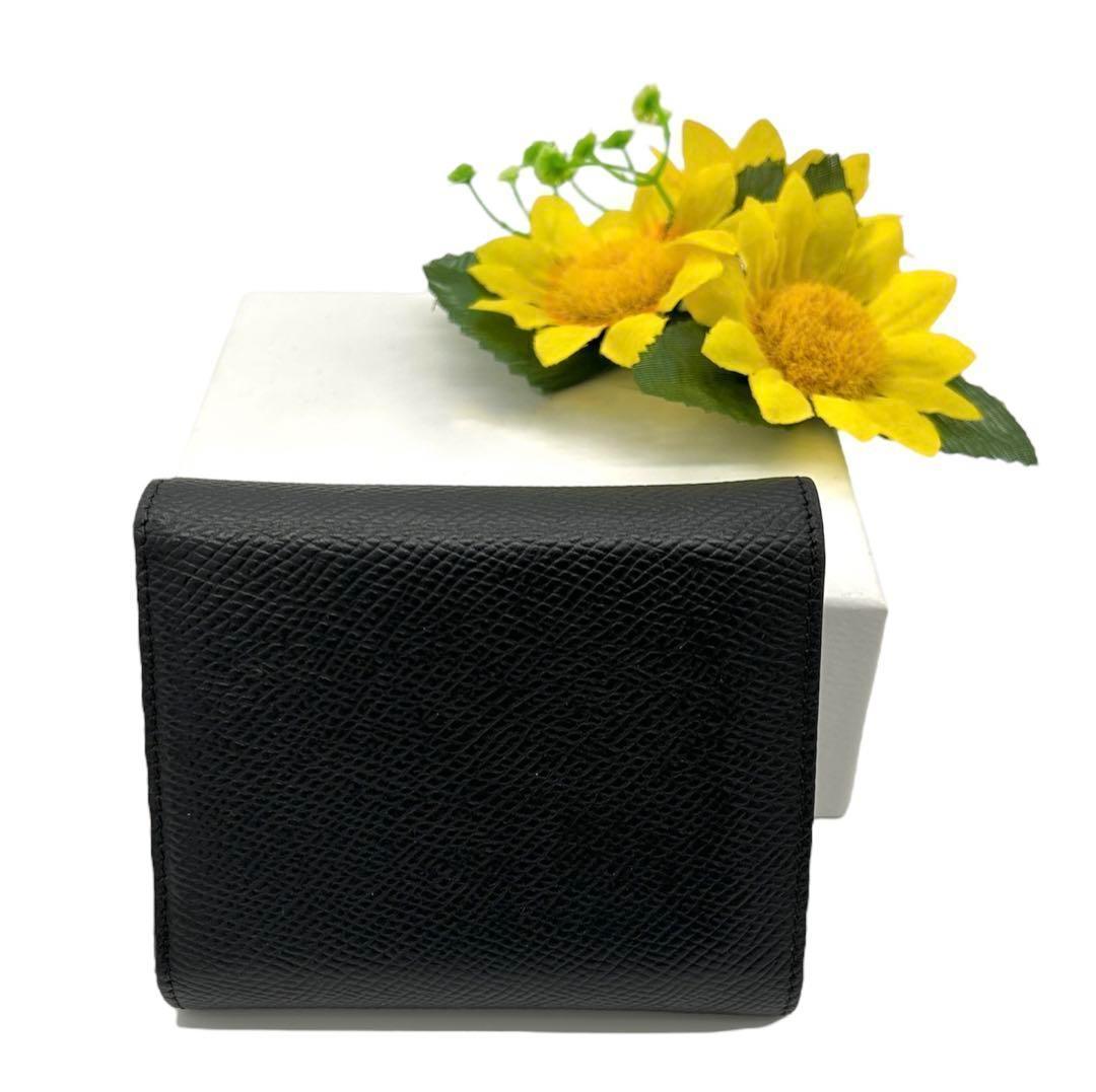 【大特価!!】セリーヌ スモールトリフォールド 財布 ブラック 鑑定済み■