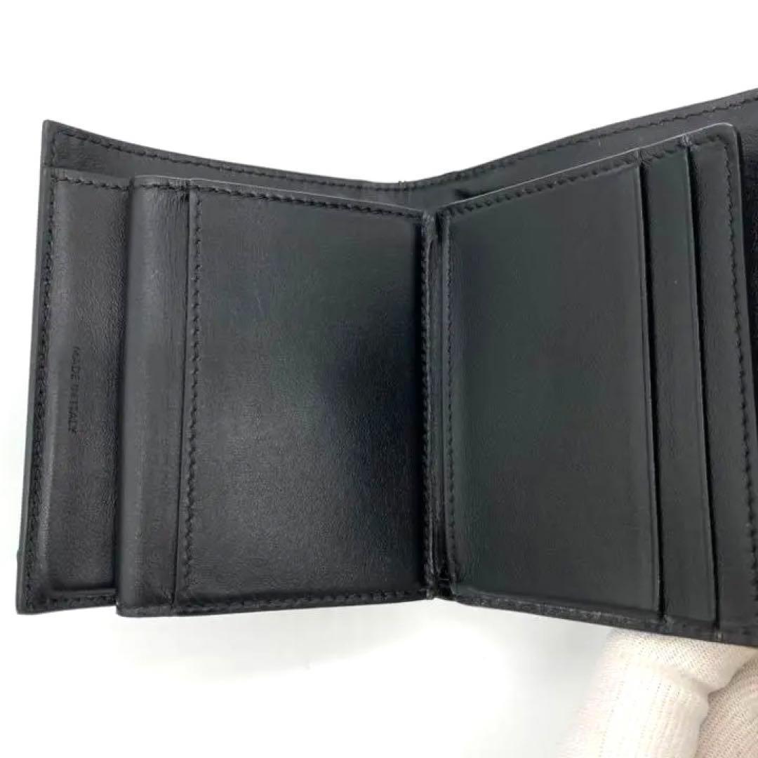【大特価!!】セリーヌ スモールトリフォールド 財布 ブラック 鑑定済み■