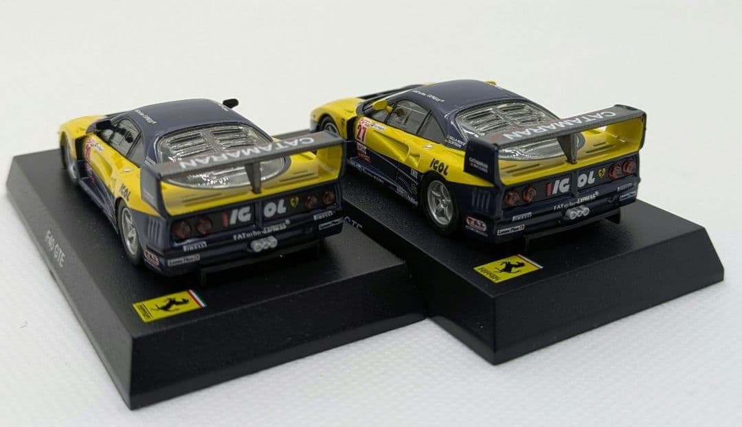 京商 1/64 CVS フェラーリレーシングF40 GTE NO28、27