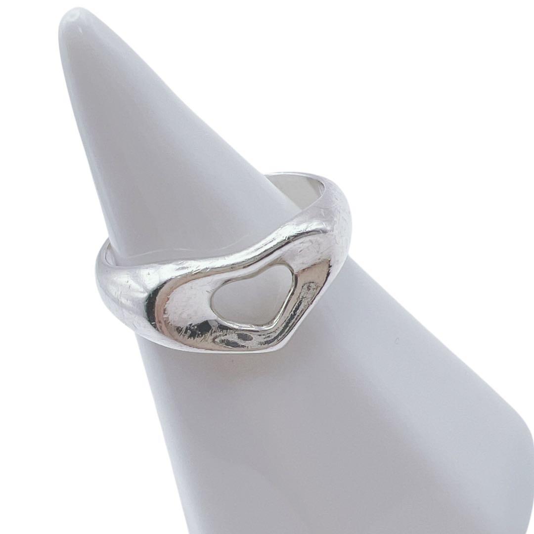 ティファニー　オープンハート　シルバー　リング　エルサペレッティ