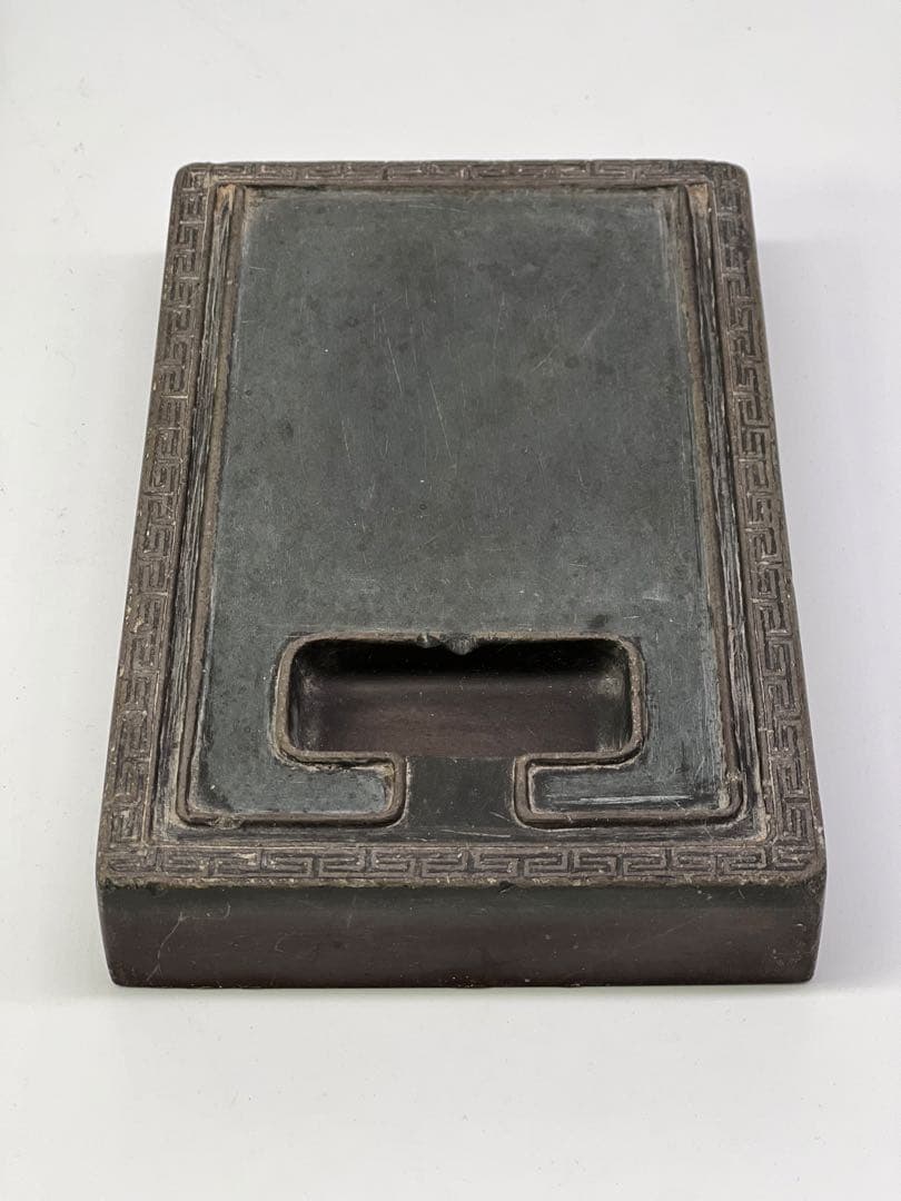 古美術　清朝古硯　硯　書　紫檀蓋付