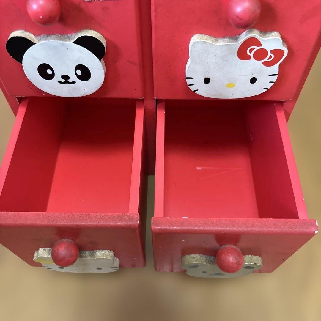HELLO KITTY キャラクター引き出し 赤