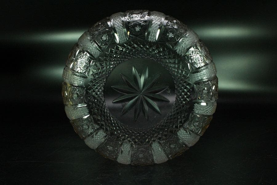 懐石 金縁 硝子 鉢 美品(K-A361)