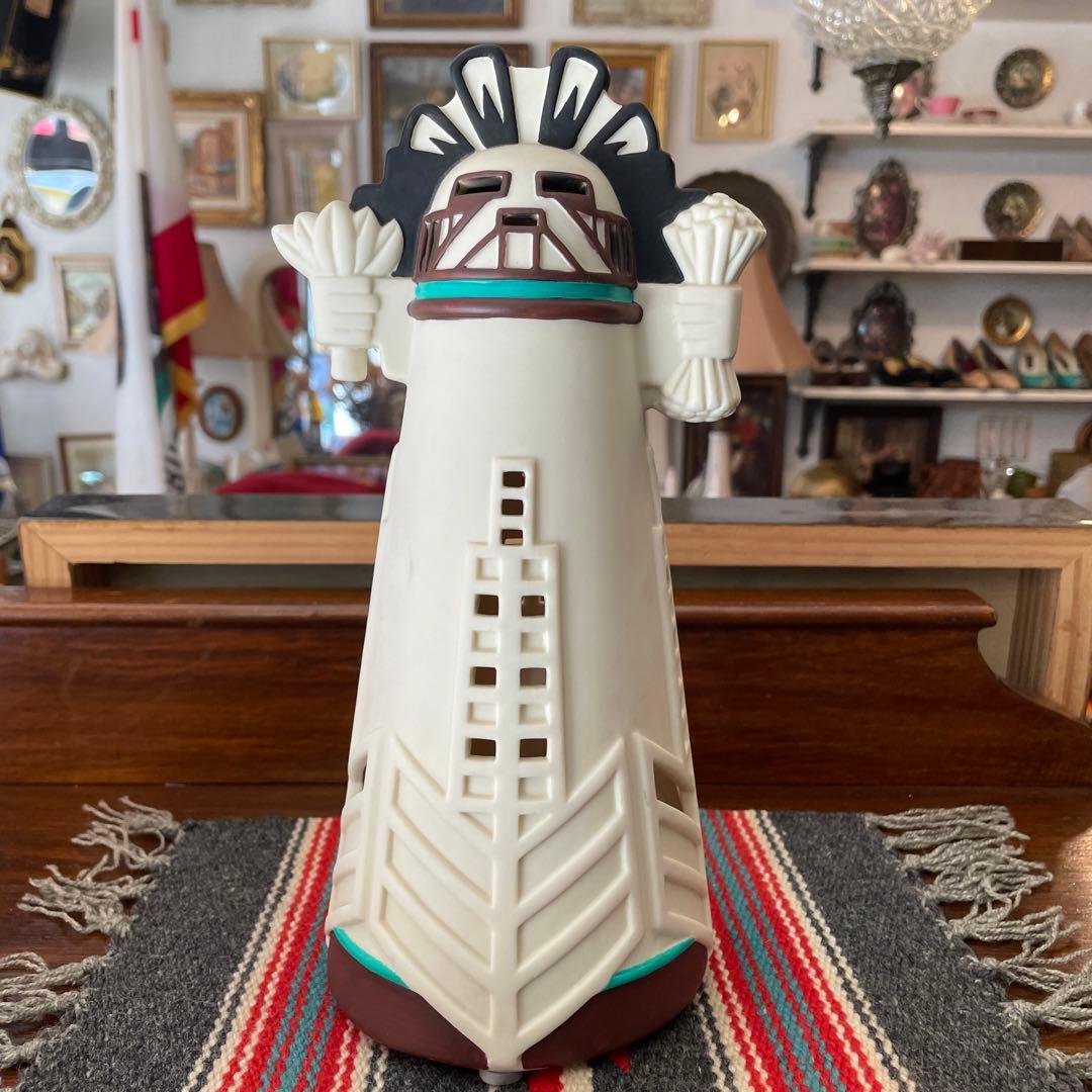 貴重！70's〜アメリカアンティーク　ネイティブカチナ置物USAヴィンテージ雑貨