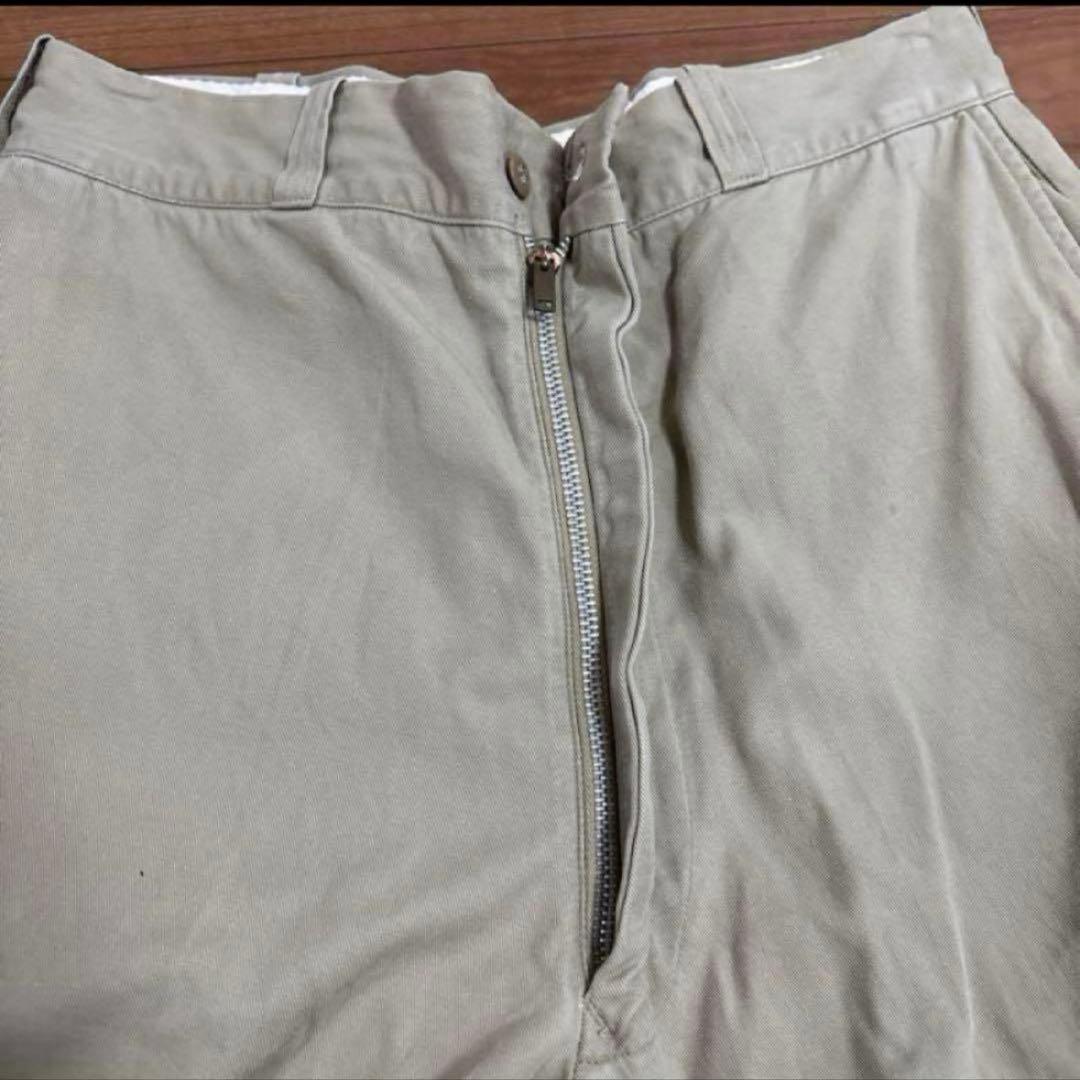 60s アルミジッパー　米軍　実物　軍チノ　COTTON サイズ32×31
