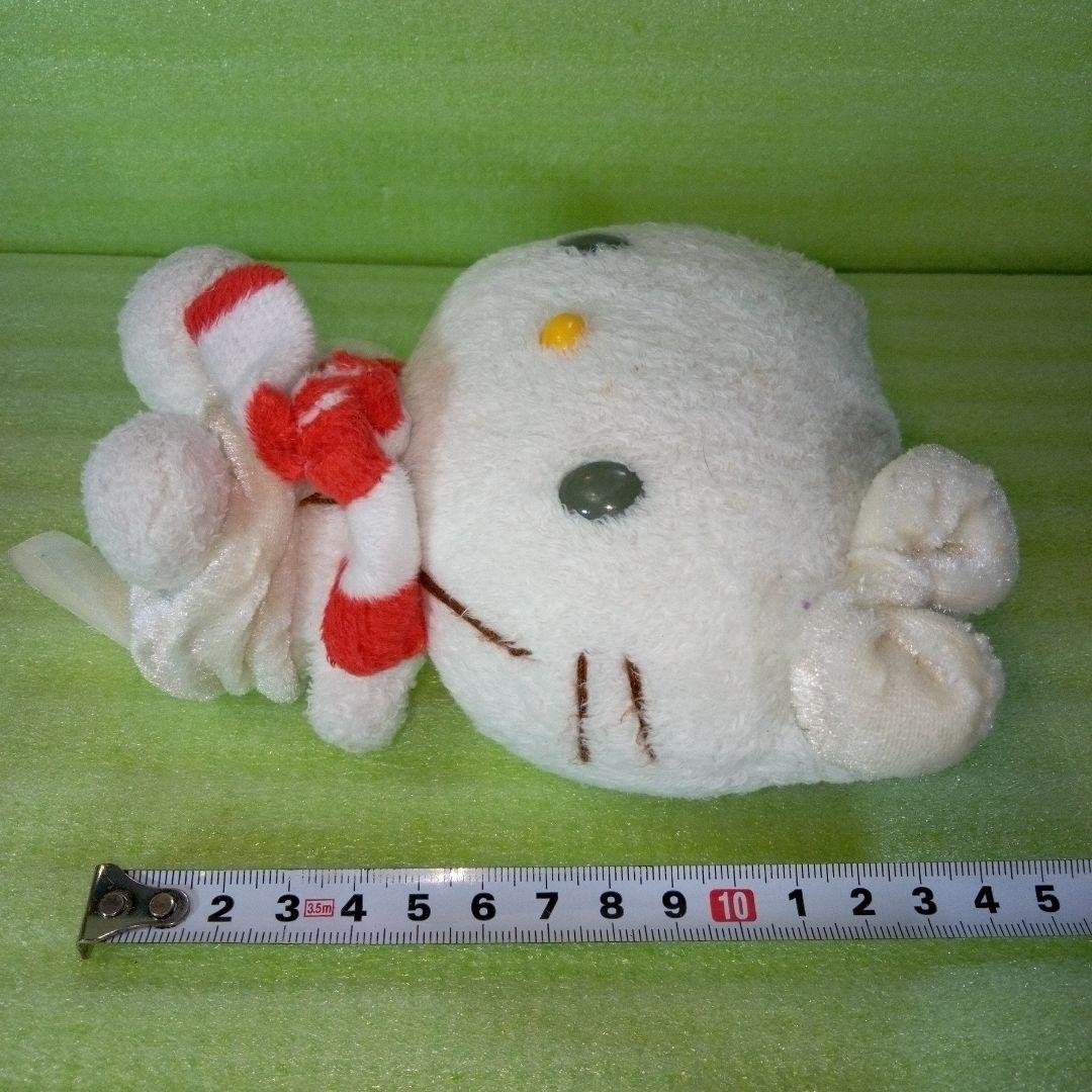 ハローキティ　HELLO KITTY　赤白マフラー　スカーフ　ぬいぐるみ　レア