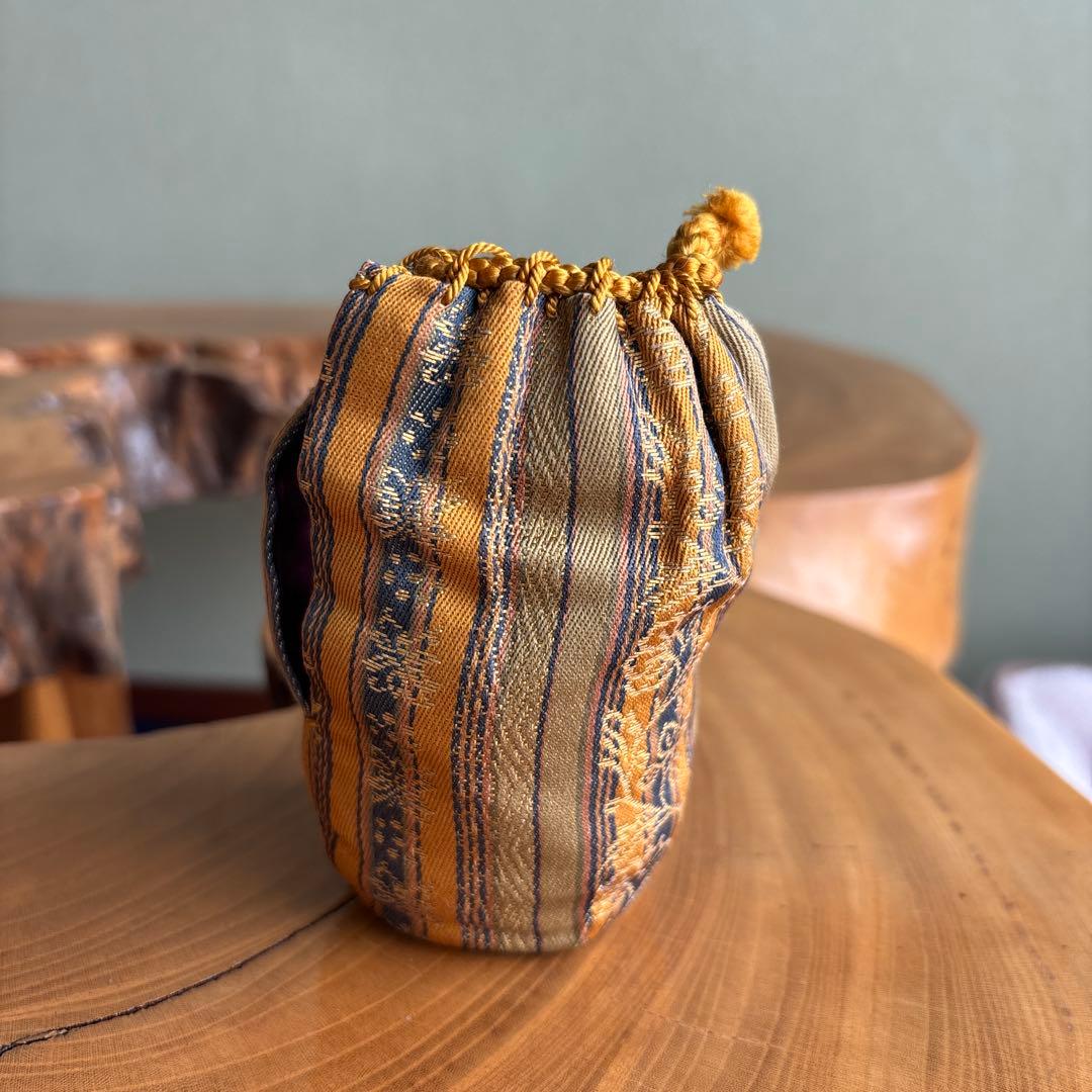 赤膚焼 古瀬尭三作 仕覆付 茶道具 共箱