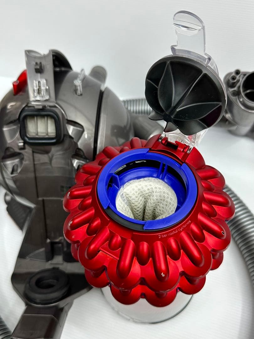 動作保証品　赤　ダイソン　CY24 掃除機　本体のみ　ホース ダストケース付