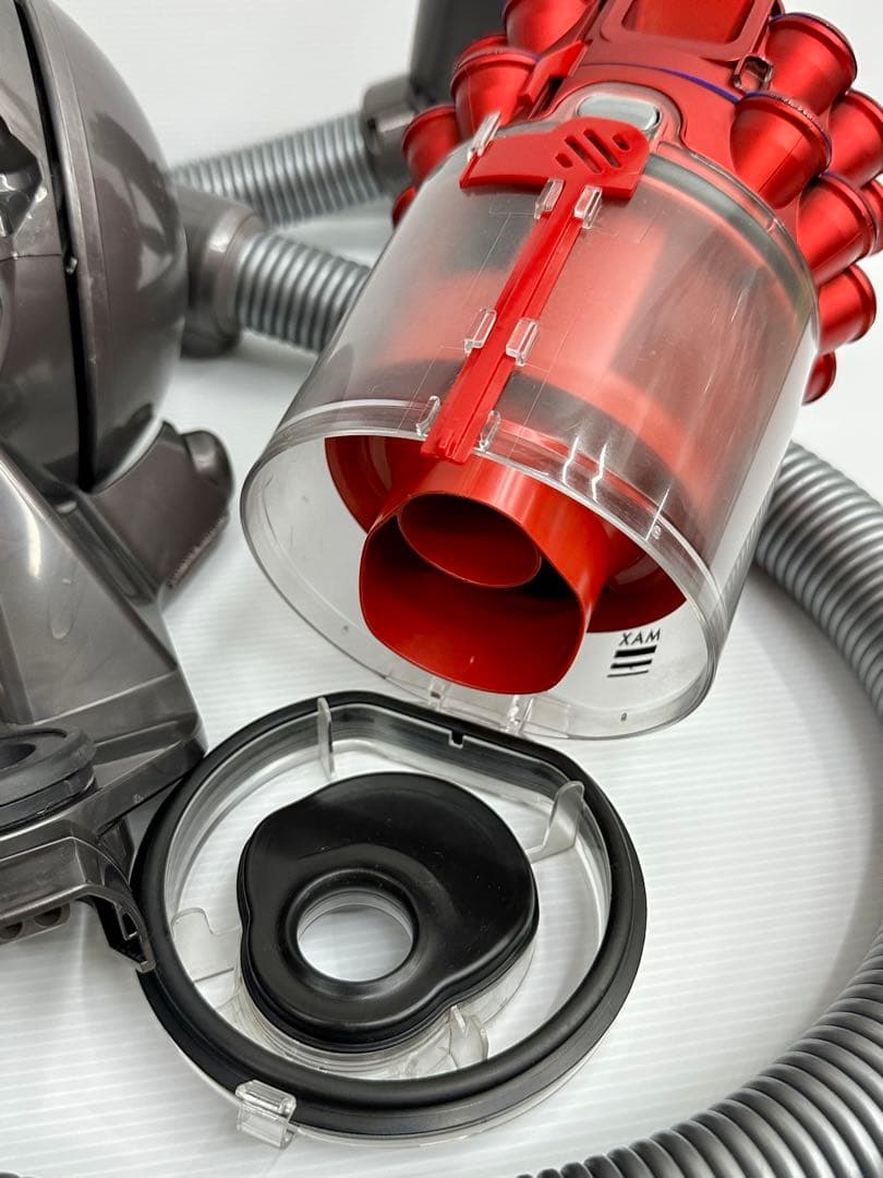 動作保証品　赤　ダイソン　CY24 掃除機　本体のみ　ホース ダストケース付