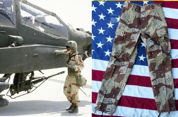 レア! 米軍実物 デザート６カラー ＢＤＵパンツ S-R チョコチップ　687