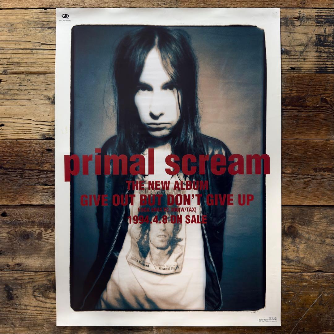 【非売品】　primal scream プライマル・スクリーム　プロモポスター