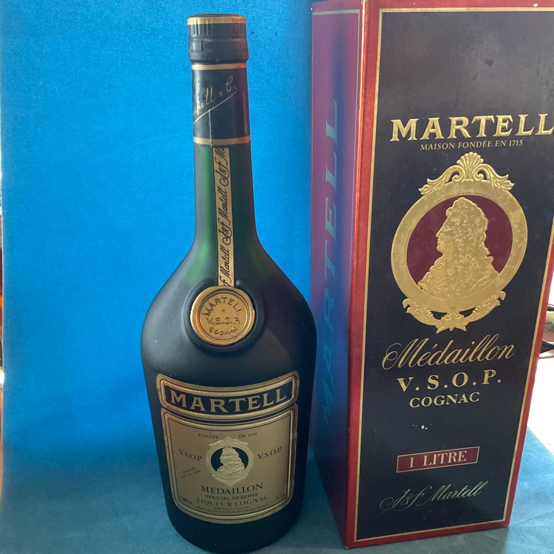 Y*L様 新品 未開栓　マーテル VSOP メダイヨン 旧ラベル 希少 1L　箱