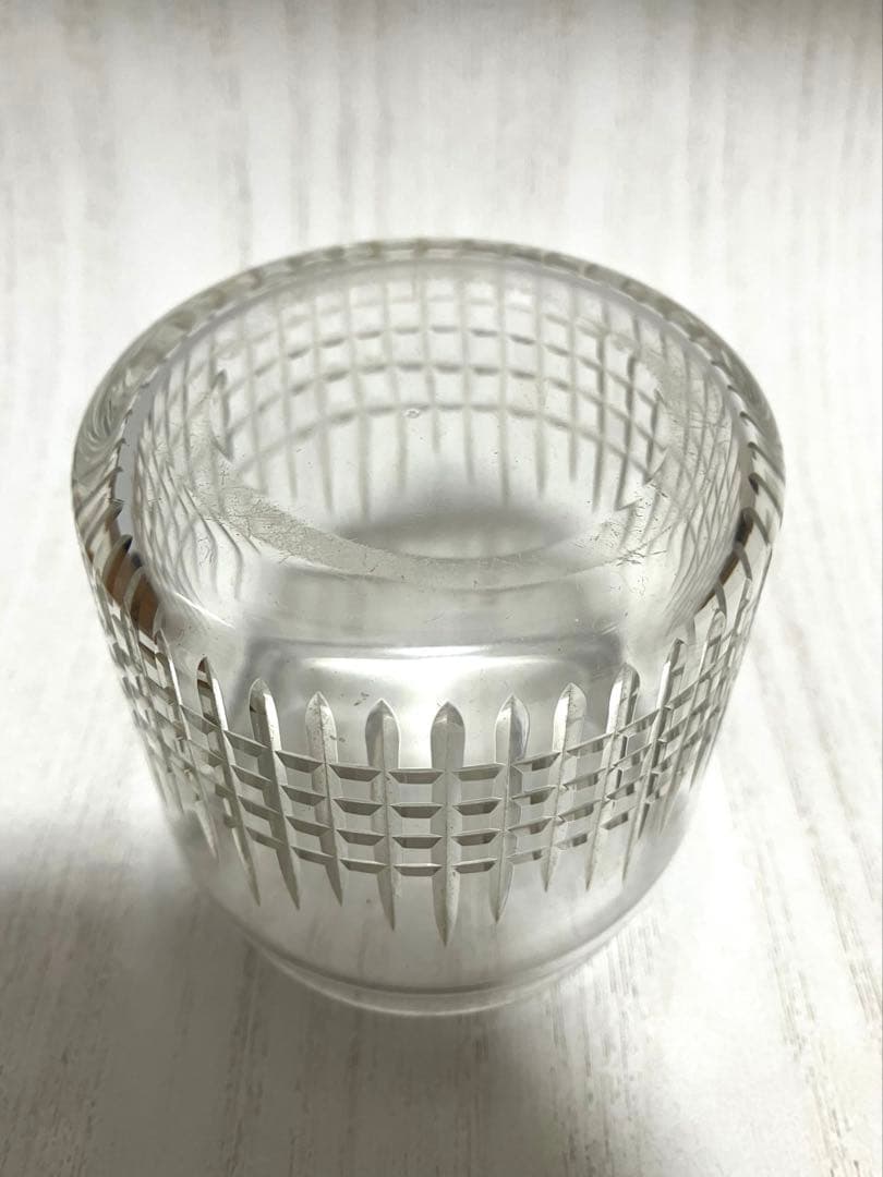 オールドバカラ クリスタル 蓋付きガラス容器 ナンシー
