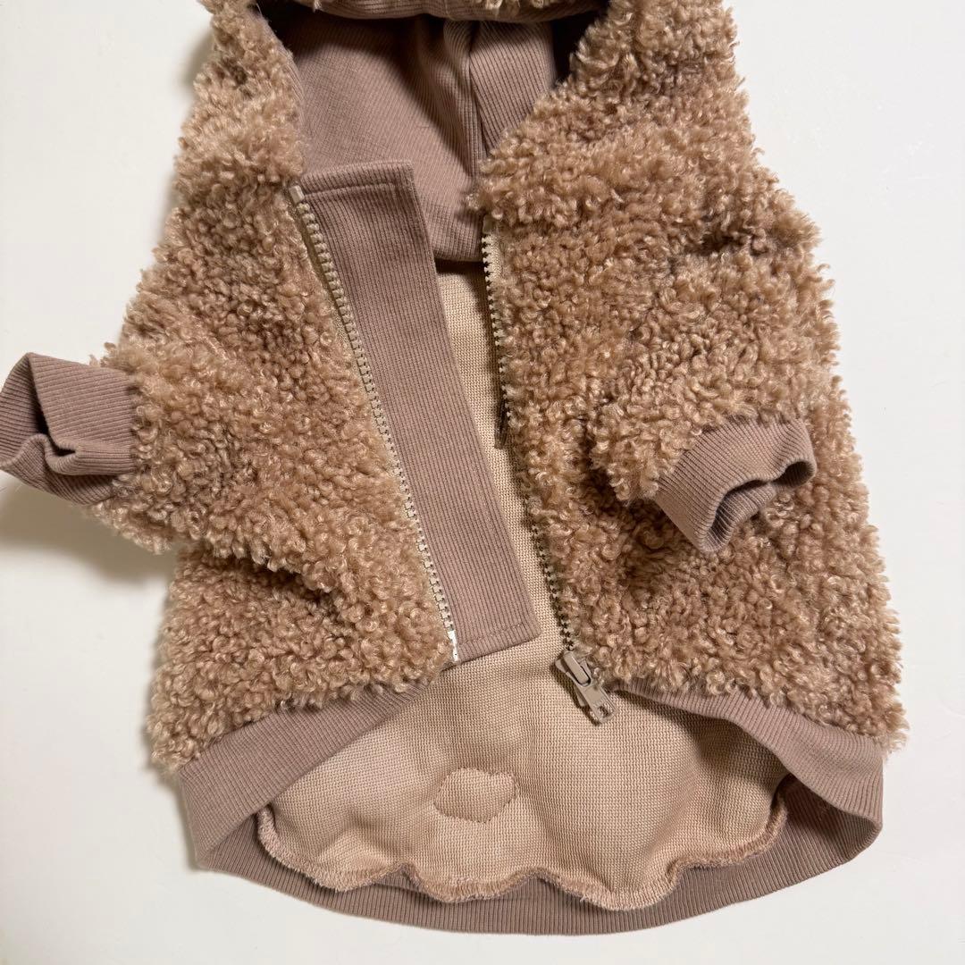 デニムローズ　ワッペンボアジャケット