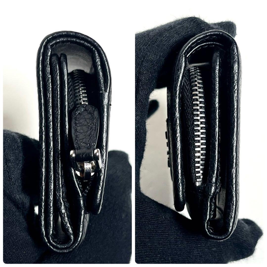 【未使用に近い・付属品完備✨】プラダ 三つ折り財布 ヴィッテロダイノ レザー