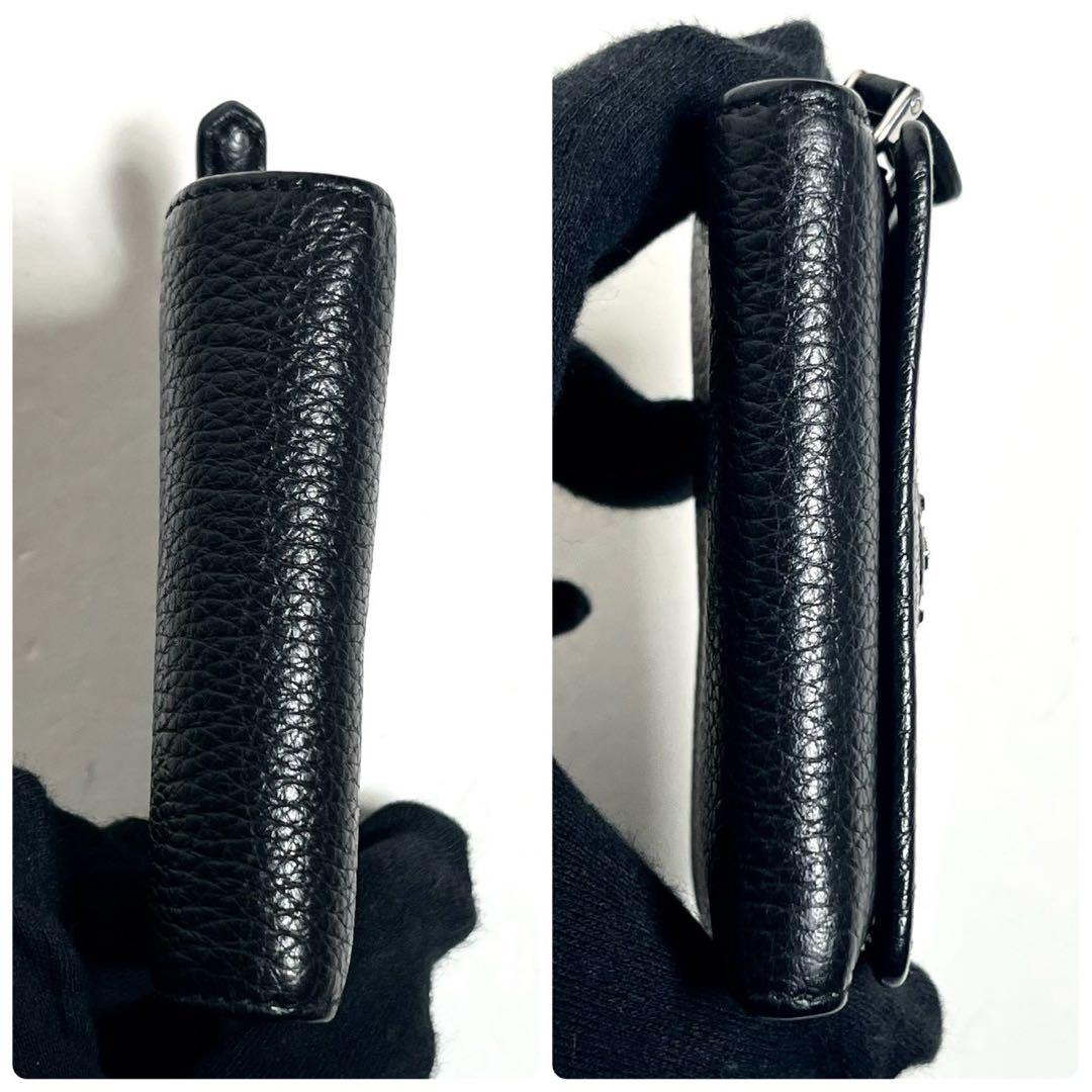 【未使用に近い・付属品完備✨】プラダ 三つ折り財布 ヴィッテロダイノ レザー