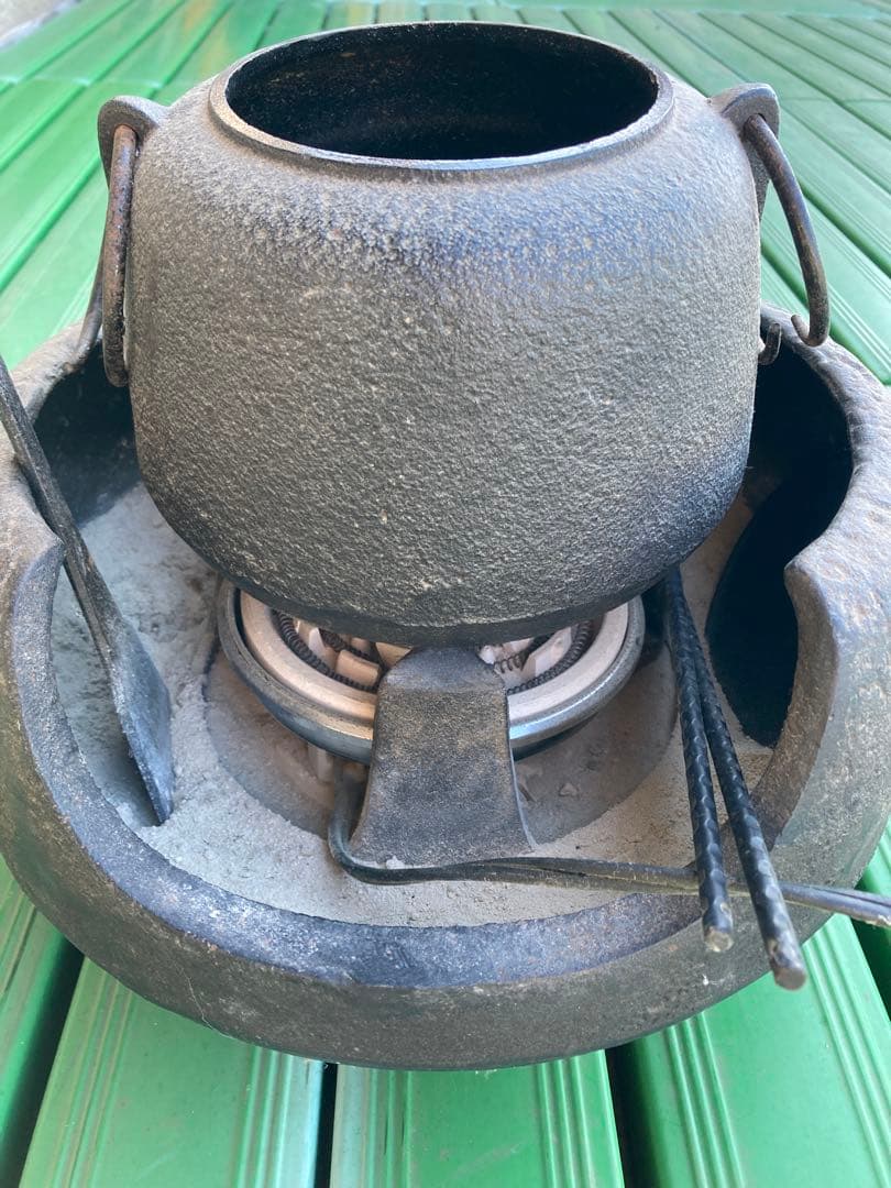 ニクロム線ヒーター製 南部鉄製 七輪 直径約30cm