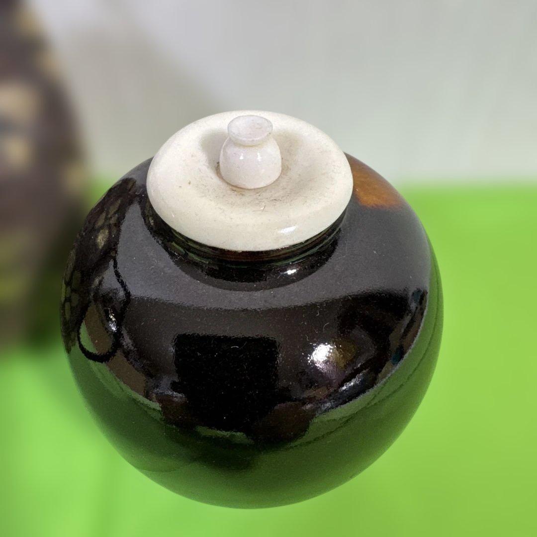 【高級茶道具】蓋付き茶入れ