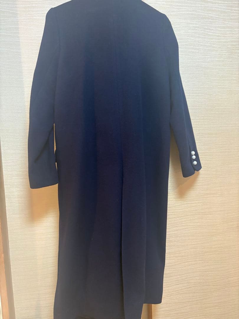 ユナイテッドアローズ　パールモチーフボタン テーラードコート　ネイビー　36