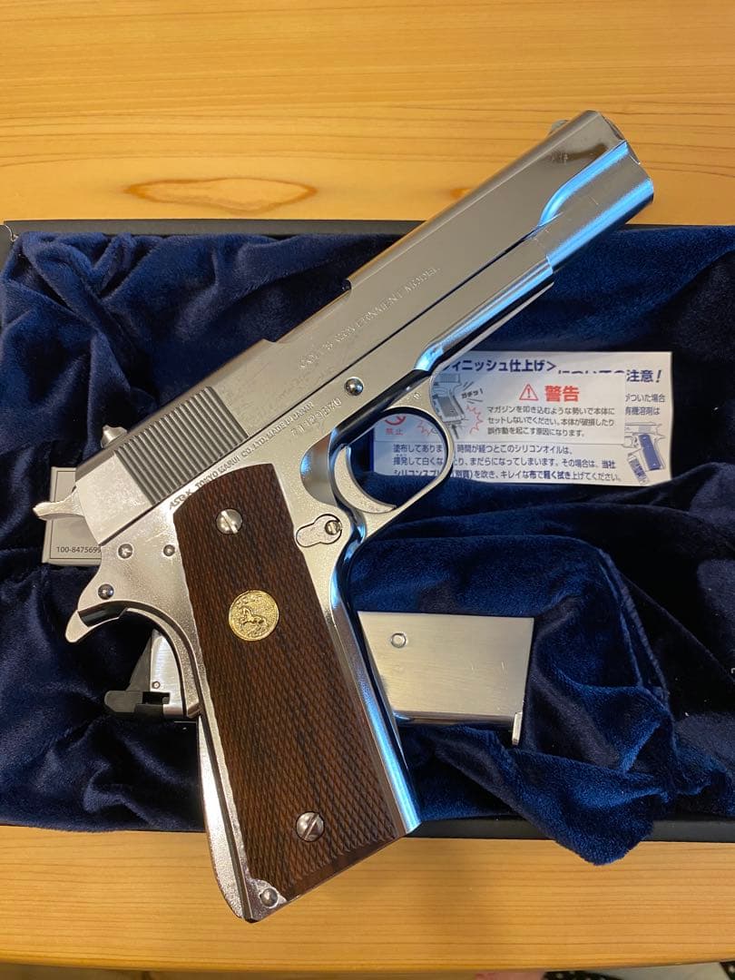 【新品】東京マルイ コルト ガバメント シリーズ70 ニッケル仕上げ