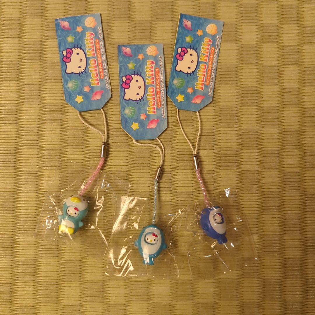 Sanrio ハローキティ 変身マリンシリーズ 根付ストラップ 平成レトロ