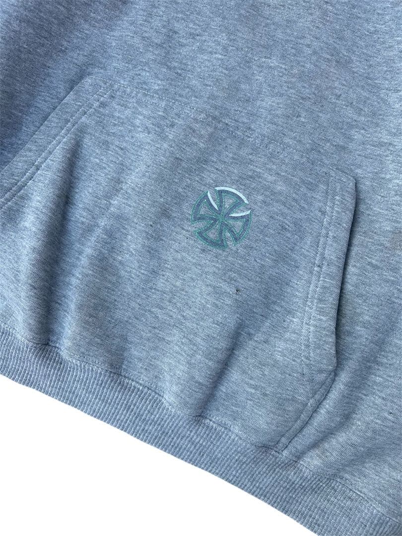 90s independent パーカー L NHS アイアンクロス グレー