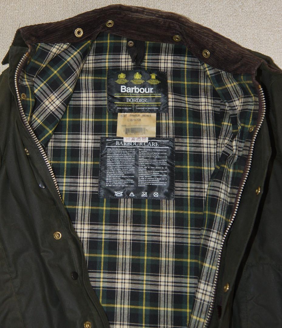 Barbour Border C38/96CM ダークグリーン(ヴィンテージ)