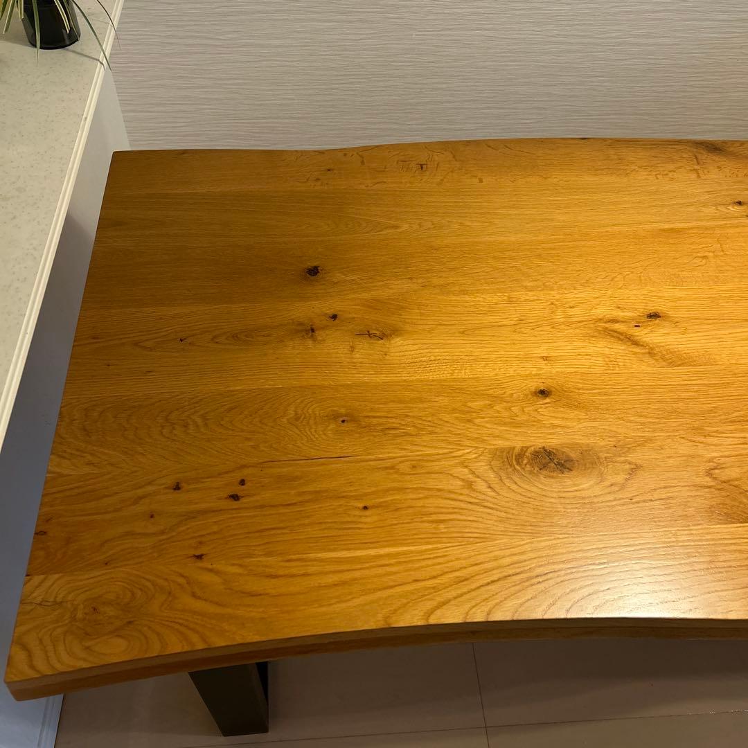 ダイニングテーブル　160cm オーク　一枚板風