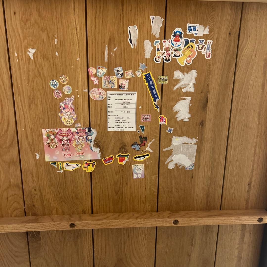 ダイニングテーブル　160cm オーク　一枚板風