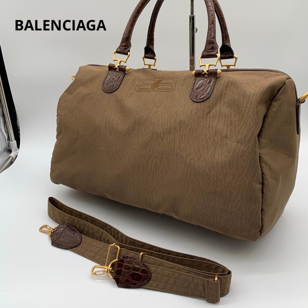 バレンシアガ ハンドバッグ ミニボストン ショルダー 2way BBロゴ