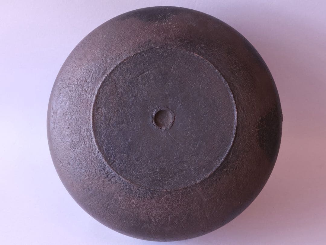 釜師 角谷莎村 竹地紋 甑口釜 共箱