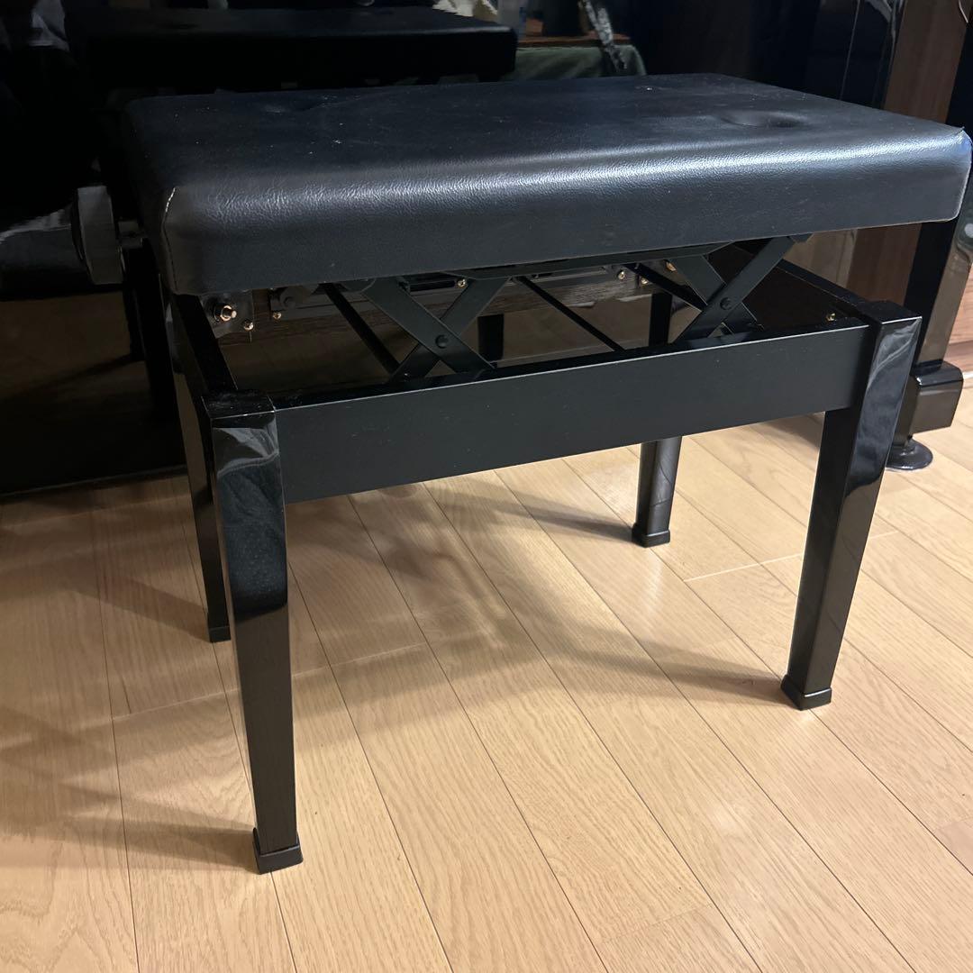 KAWAI アップライトピアノ ブラック 椅子付き