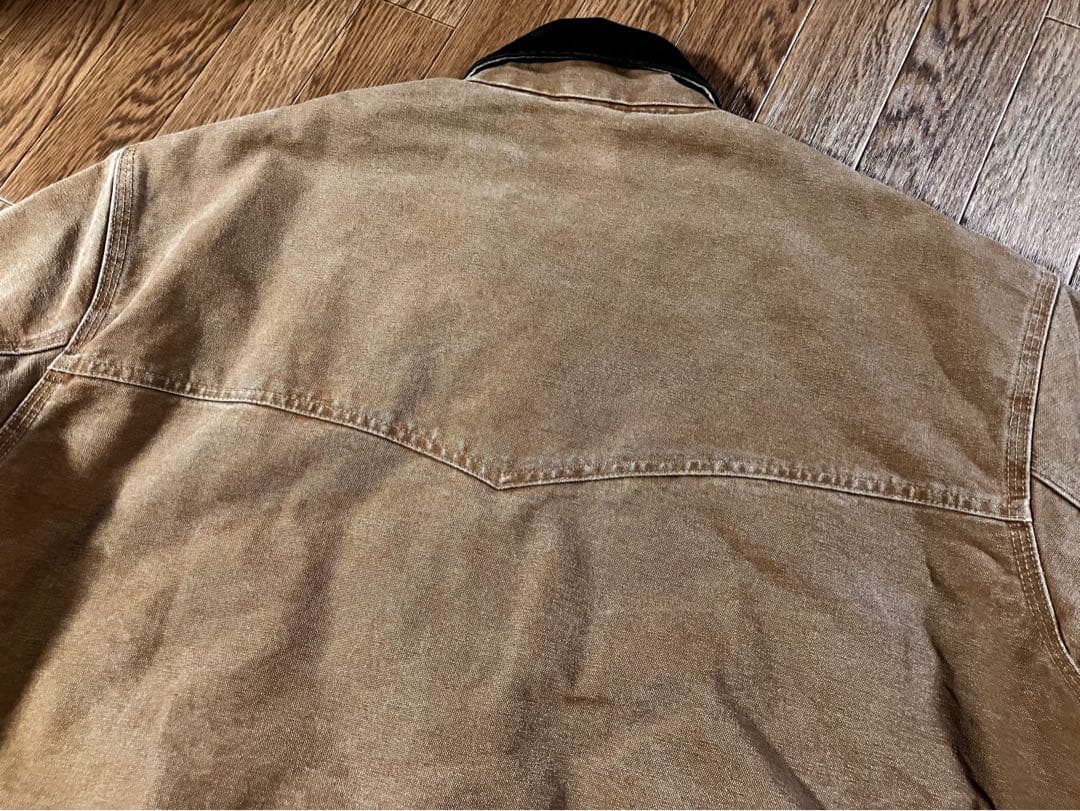 【極上フェード】00s カーハート サンタフェジャケット ブラウン 2XL 中綿