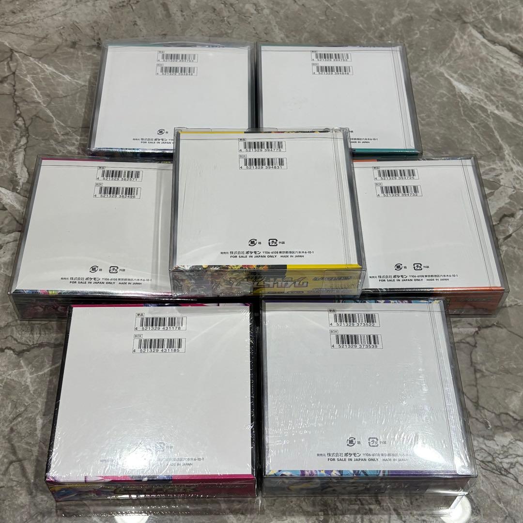 【新品未開封シュリンク付き】ポケモンカード 7BOXセット/引退品 まとめ売り