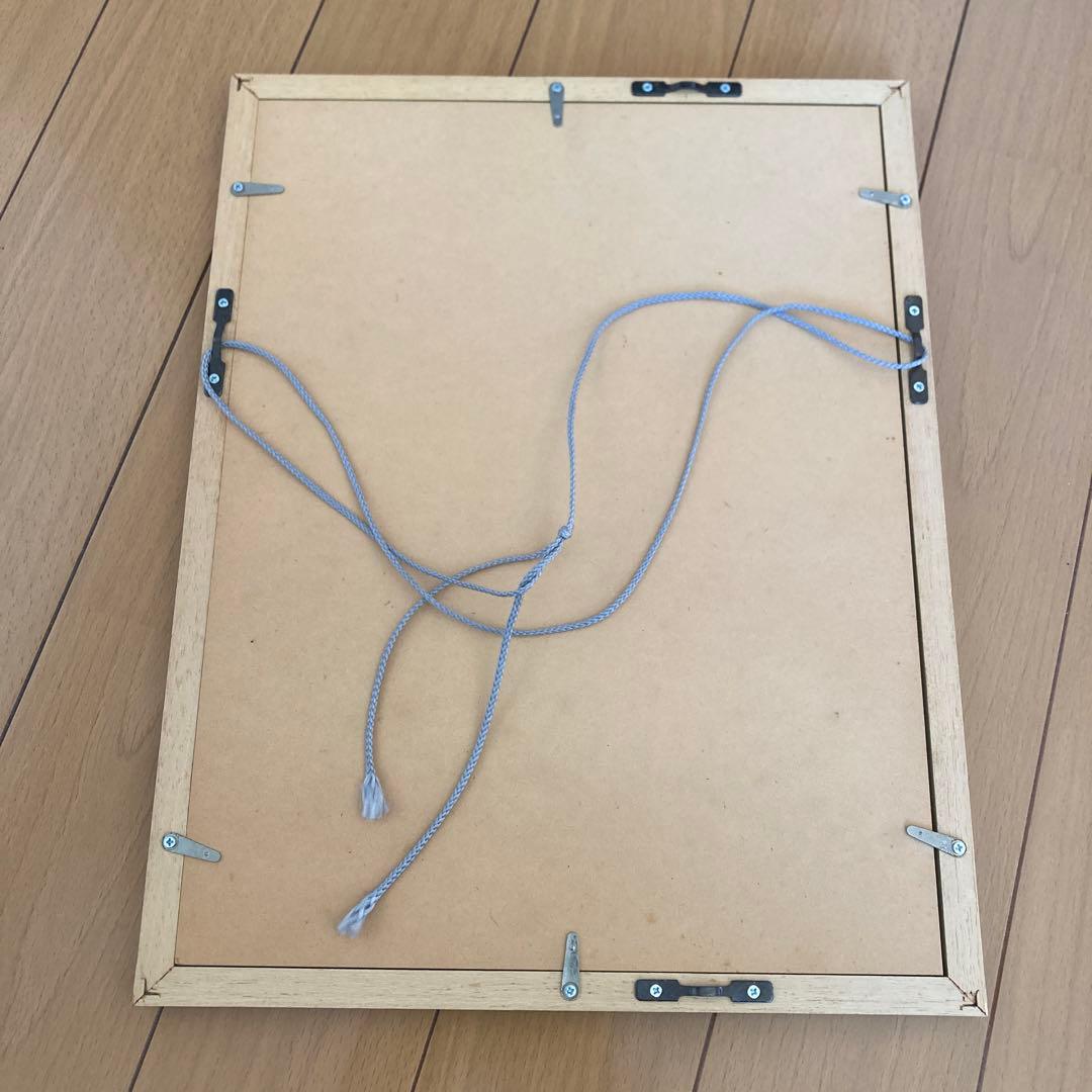 橋本不二子　絵画　水彩画　サイン入り　額縁入り