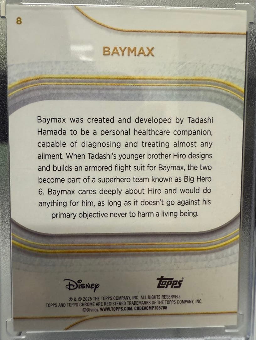 TOPPS Disney ベイマックス　ミッキーマウスパラレルカード　サイン以外