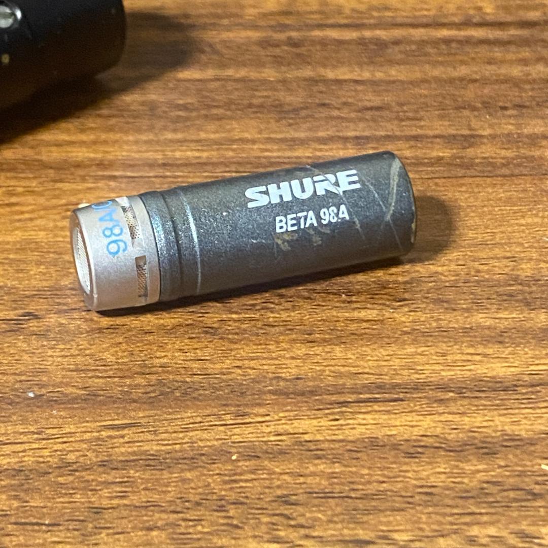 SHURE BETA 98A コンデンサーマイク 純正ケーブル付 約5〜7m相当