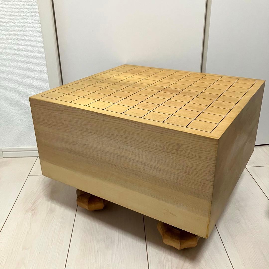 【美品】囲碁盤 極厚 高級 へそ付き 厚さ17.5cm 5.8寸 天地柾