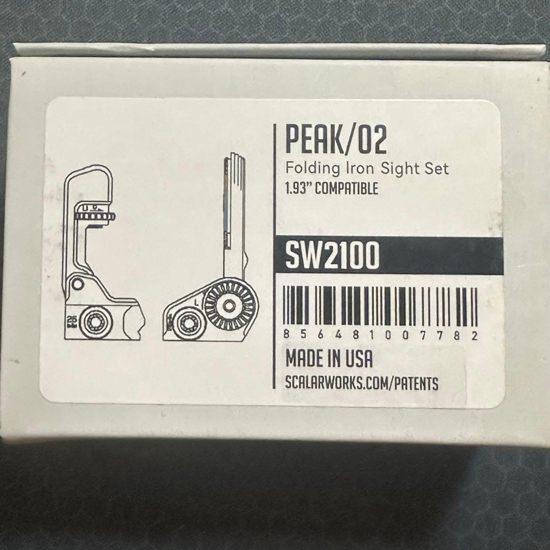 実物 SCALARWORKS PEAK/02 アイアン F・Rサイトセット