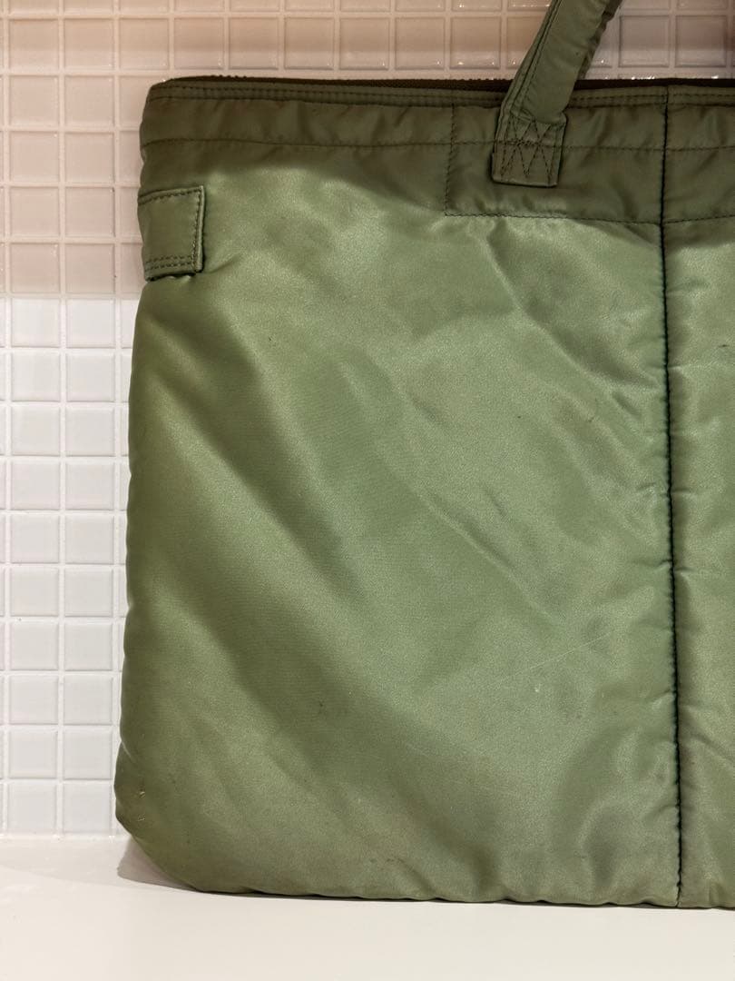 【希少】PORTER ポーター タンカー ブリーフケース セージグリーン バッグ