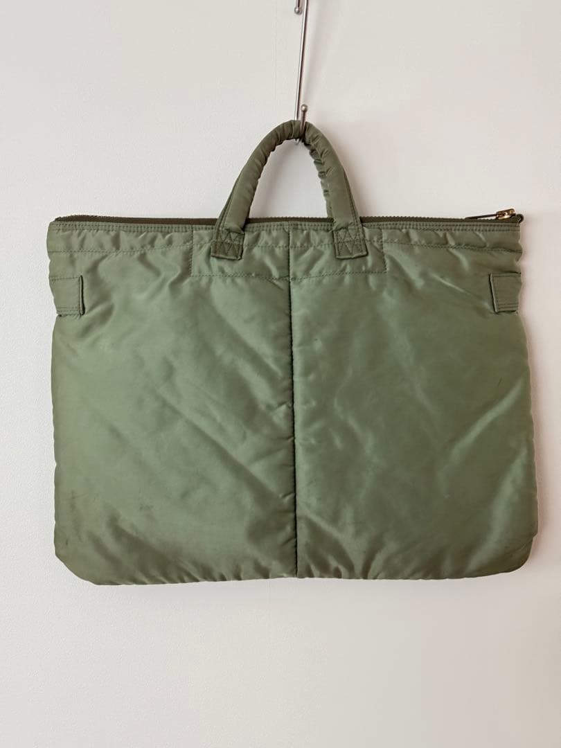 【希少】PORTER ポーター タンカー ブリーフケース セージグリーン バッグ