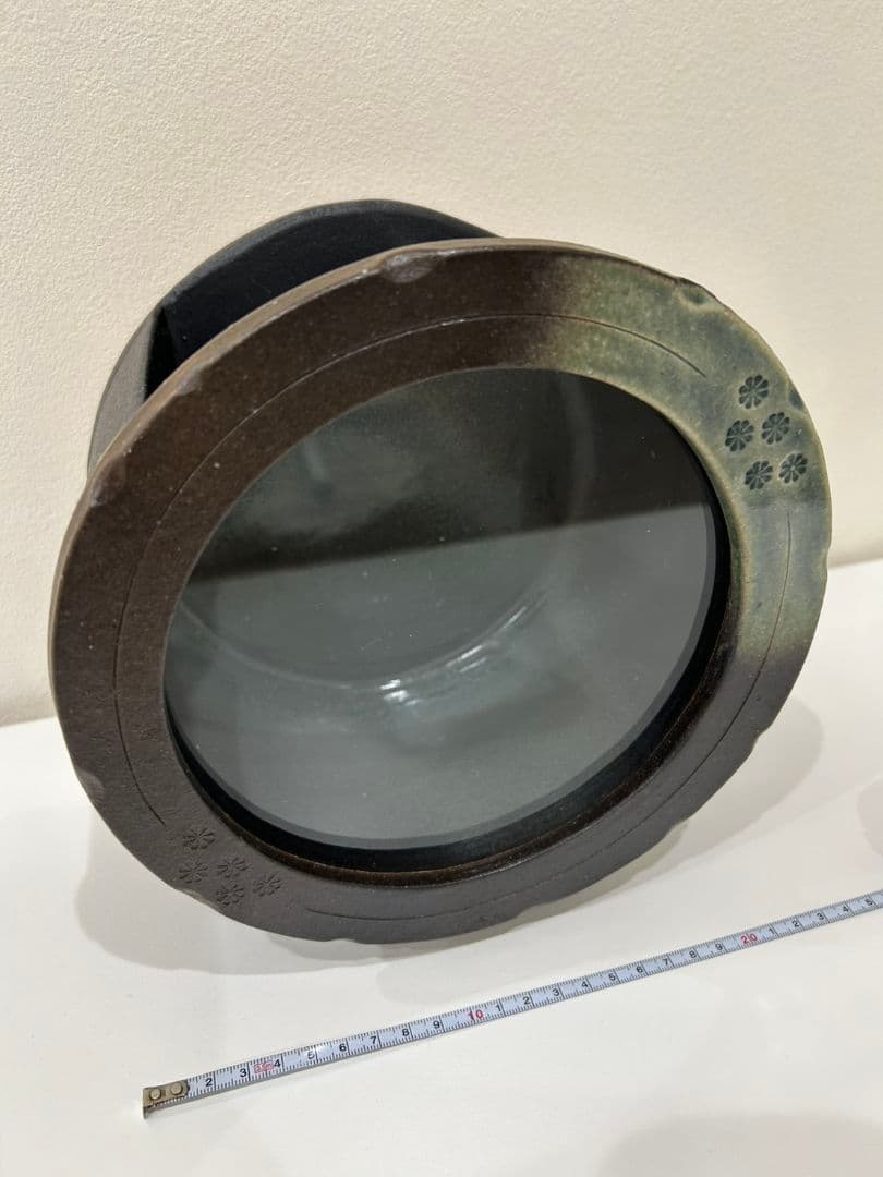 円形陶器メダカ鉢 小型