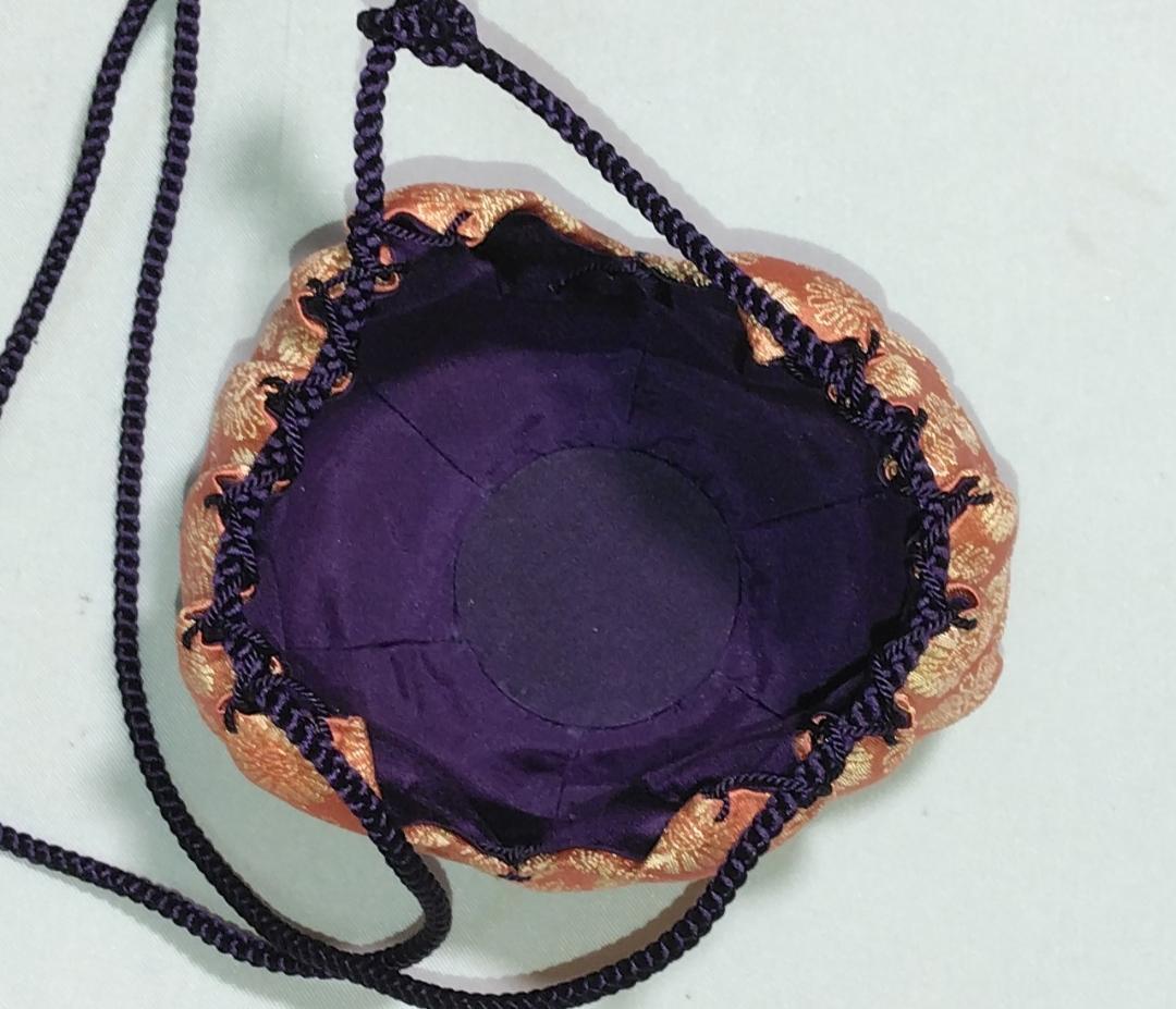 茶道具　京都清水焼　平安東山　笹田仁史作　大海茶入　苺錦裂仕覆付　美品！！