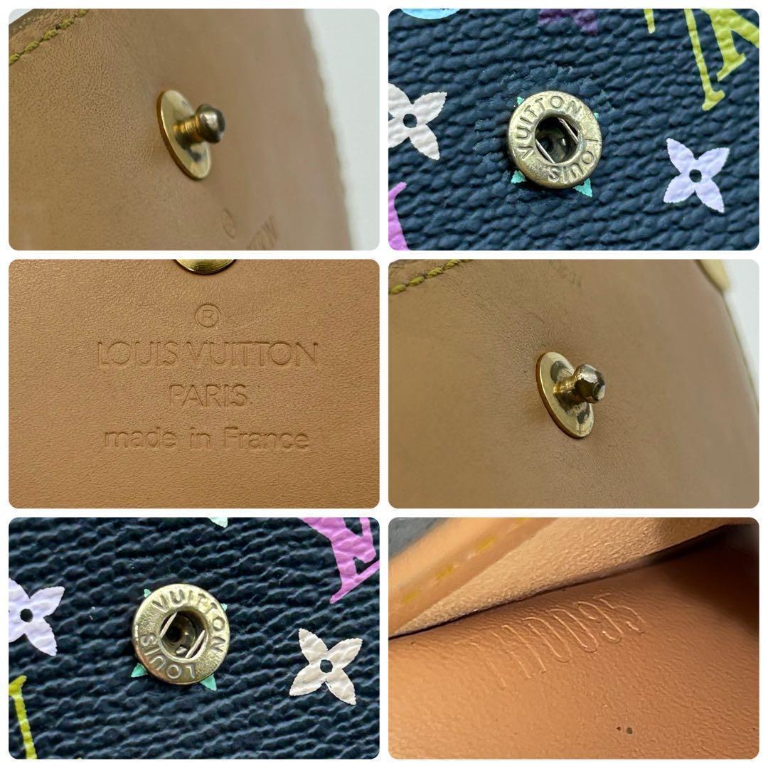 ルイヴィトン マルチカラー ポルトモネ ビエ カルト クレディ コンパクト 黒