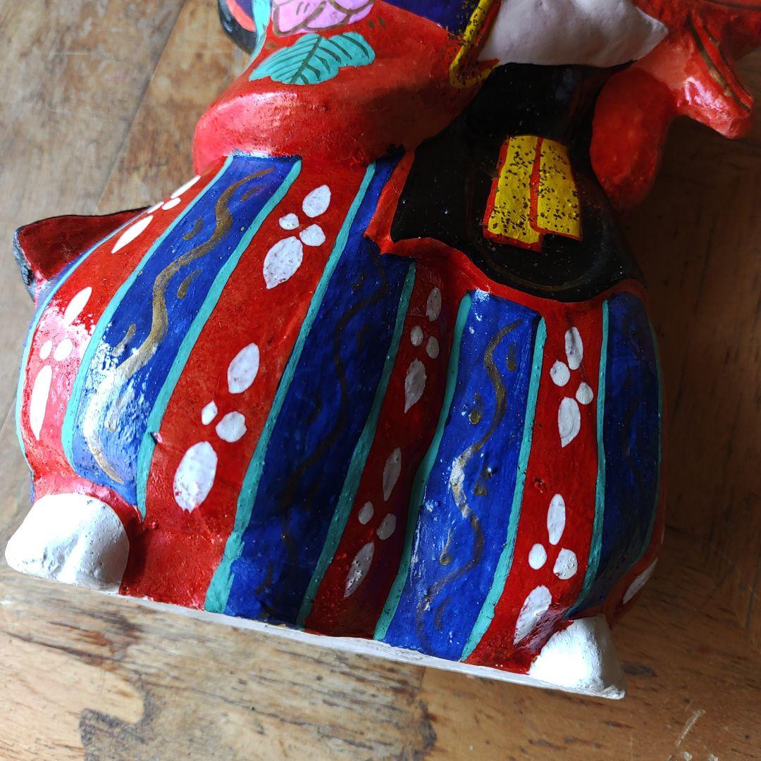 蔵出し【信州中野 郷土玩具】 鯛恵比寿 中野土人形 つちびな 土雛 倉庫保管品