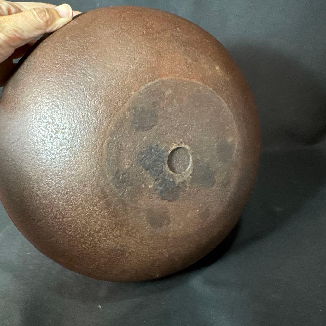 H24 送料無料　茶釜　古天命釜　釜師　菊池正直　茶道具　木箱　変え蓋　銀摘み