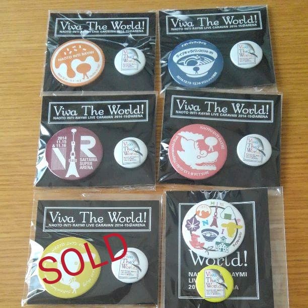 ナオト・インティライミ 会場限定バッジ。