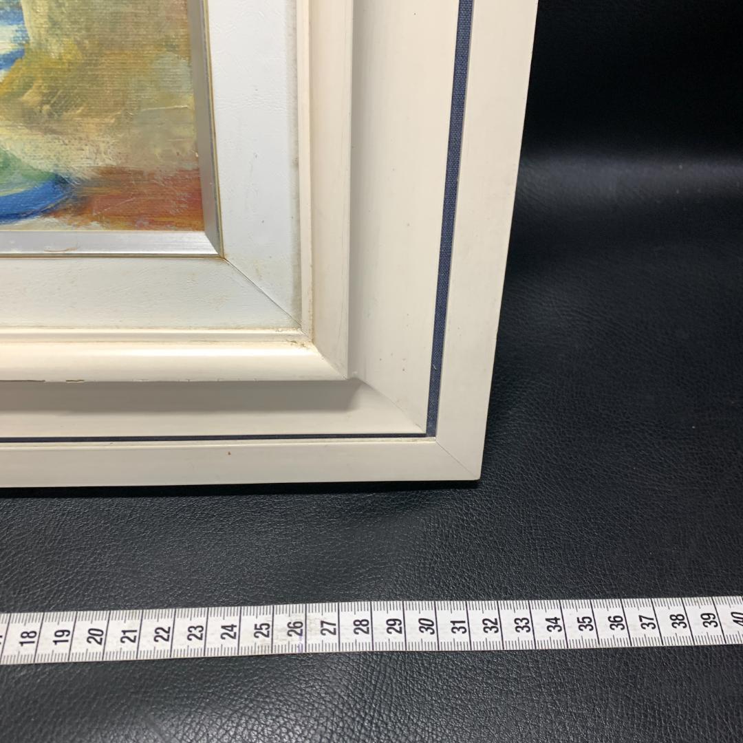 奥谷全弘　肉筆　薔薇　バラ　油絵　額装