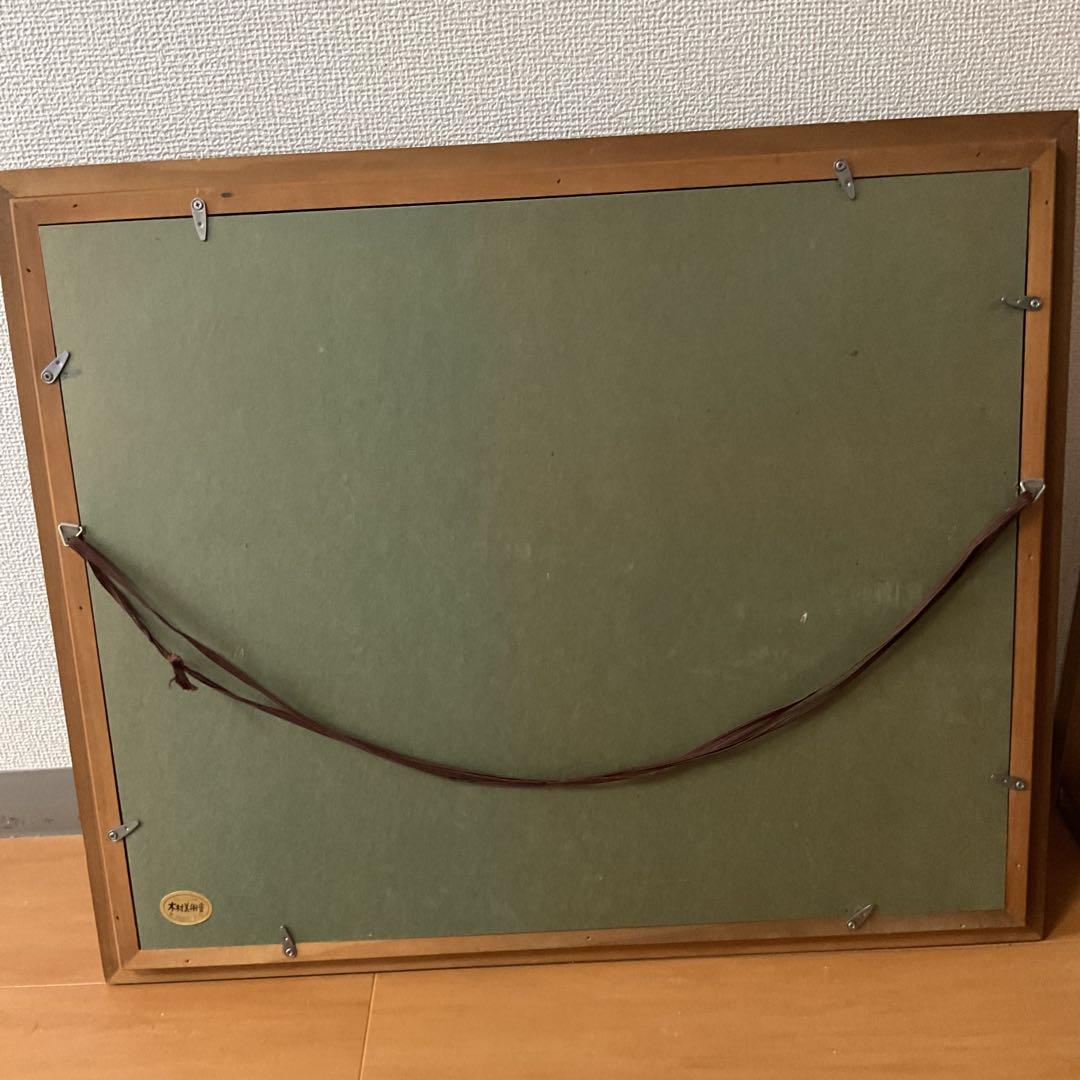 油彩画 肉筆 状態良好 木枠額装 前面ガラス 【ANDERSON】